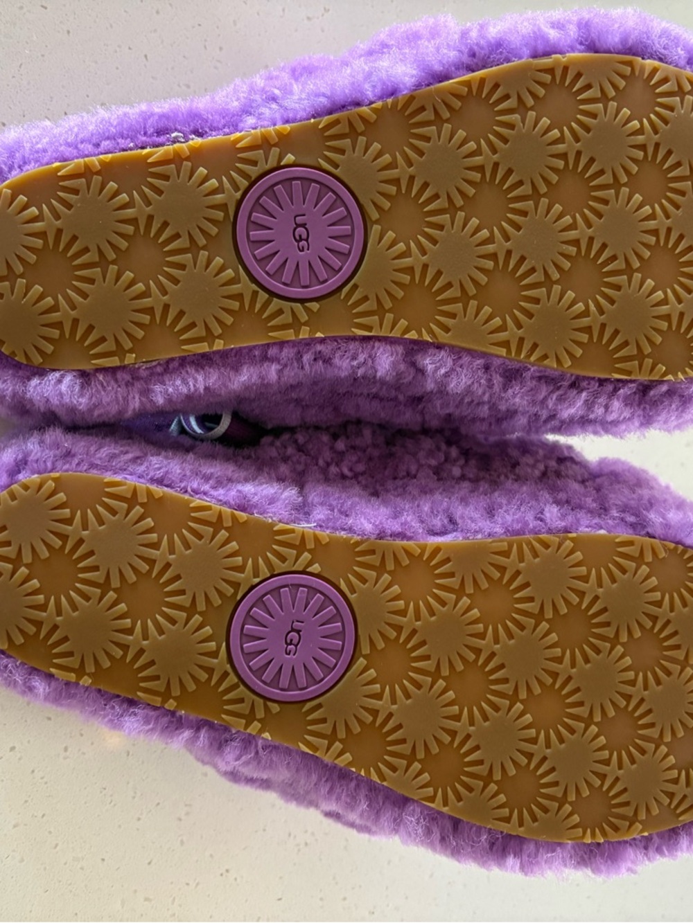 UGG Fluff Yeah Slide Slippers, Purple, Size 7 - Picture 5 of 5